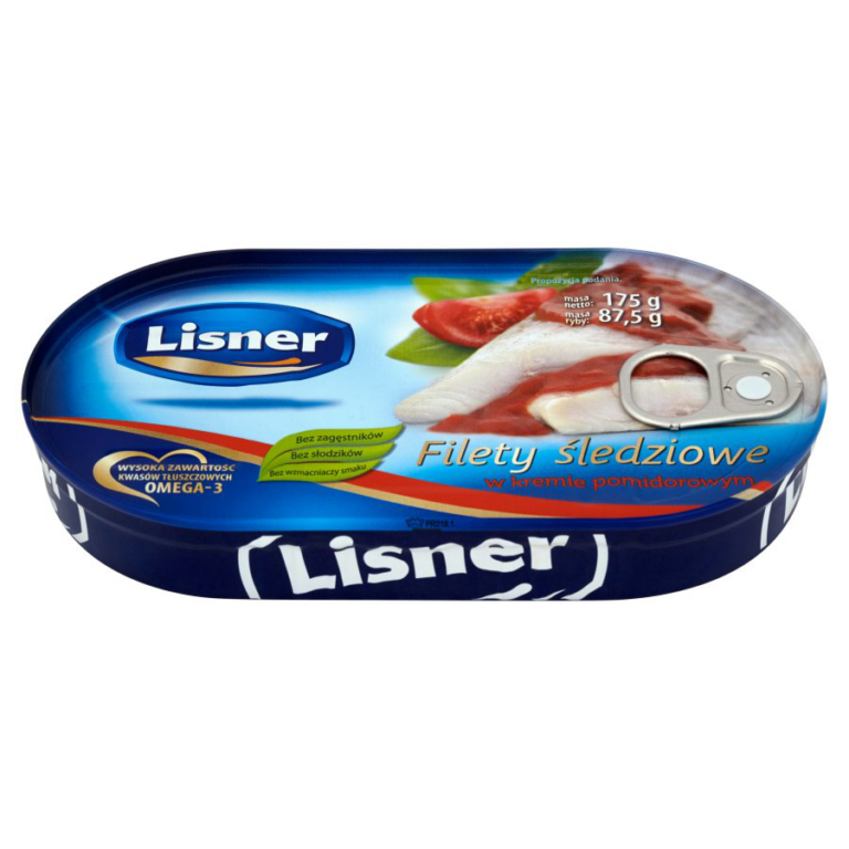 LISNER 170G FILETY SLEDZIOWE W SOSIE POMIDOROWYM