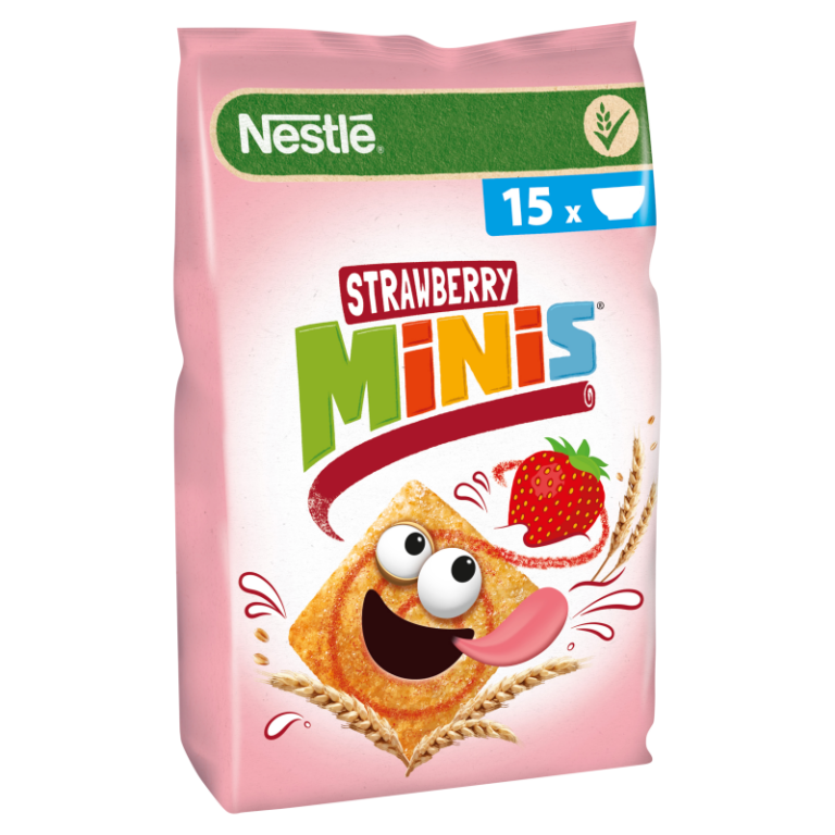 NESTLE PACIFIC CEREAL FLAKES 450G STRAWBERRY MINIS