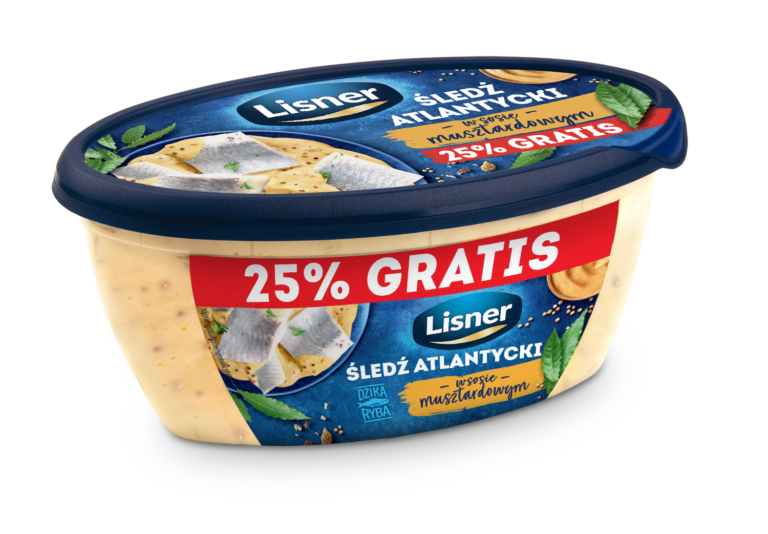 LISNER HERRING FILLETS IN MUSTARD SAUCE 280G