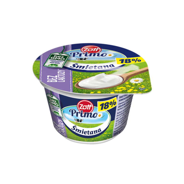 ZOTT PRIMO SOUR CREAM 18% LACTOFREE 180G