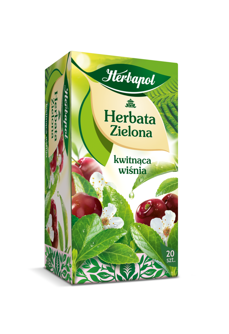 HERBATA HERBAPOL ZIELONA Z KWIATEM WISNI 20*1,7G