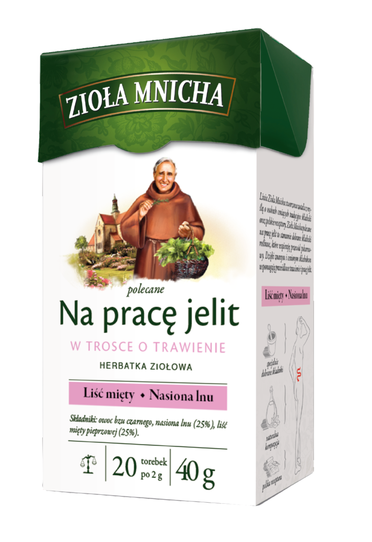 HERBATA BIG-ACTIVE  ZIOLA MNICHA TRAWIENIE 20*2G
