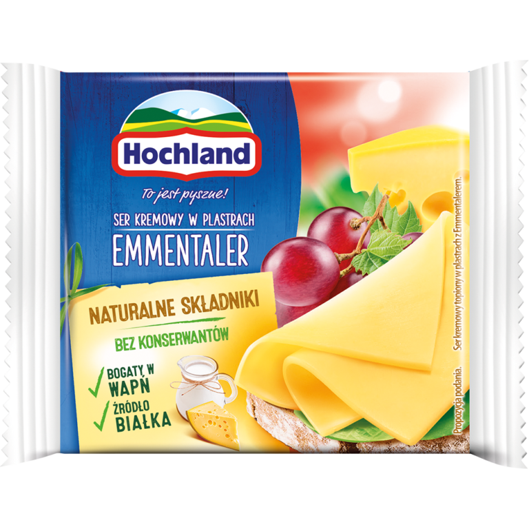 HOCHLAND EMMENTALER CREAM CHEESE IN SLICES (8 PIECES) 130G