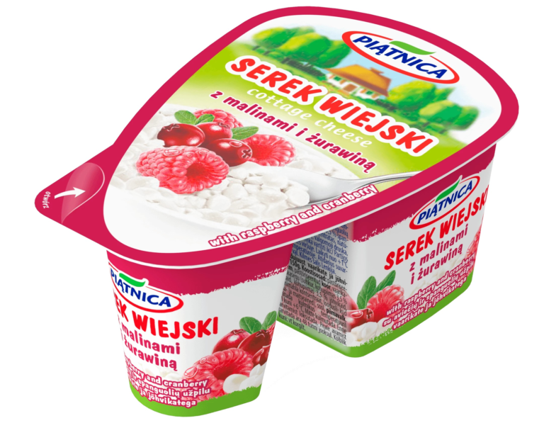 SEREK WIEJSKI PIATNICA Z MALINAMI I ZURAWINA 150G