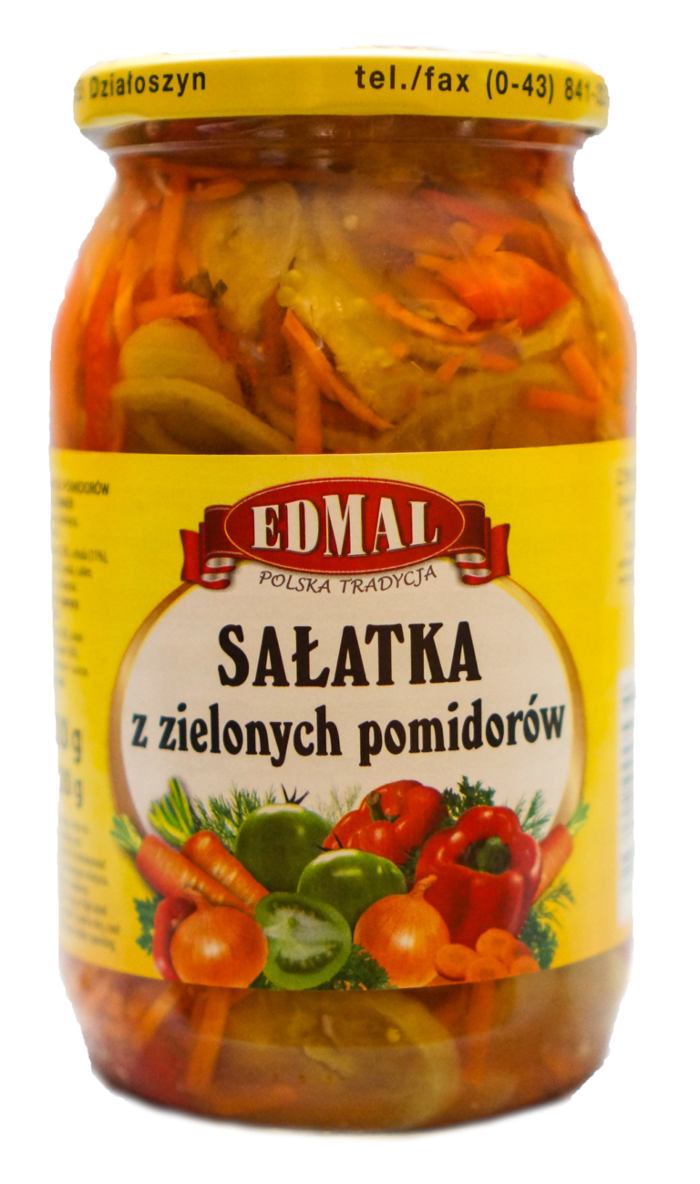 SALATKA Z ZIELONYCH POMIDOROW EDMAL 900ML