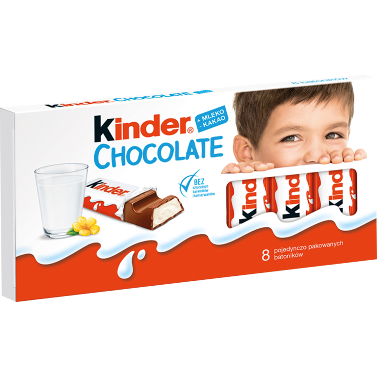 FERRERO KINDER CHOCOLATE MILK CHOCOLATE BARS WITH MILK FILIN
