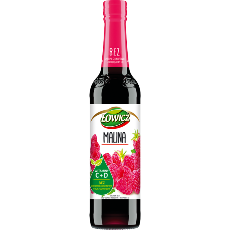 LOWICZ SYRUP WITH RASPBERRY FLAVOURED 400ML