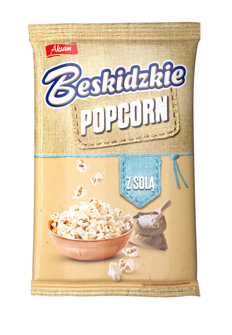 AKSAM BESKIDZKIE POPCORN WITH SALT 90G