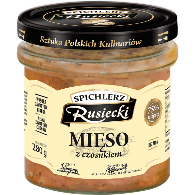 SPICHLERZ RUSIECKI 280G PAMAPOL MEAT WITH GARLIC