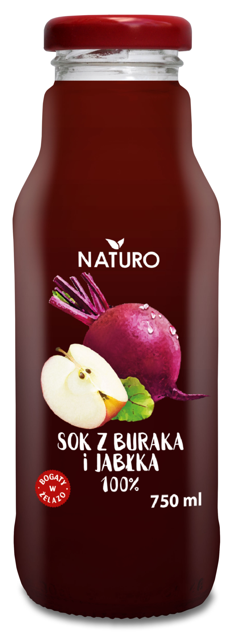 SOK Z BURAKA I JABLKA 100% NATURO 750ML POLBIOECO