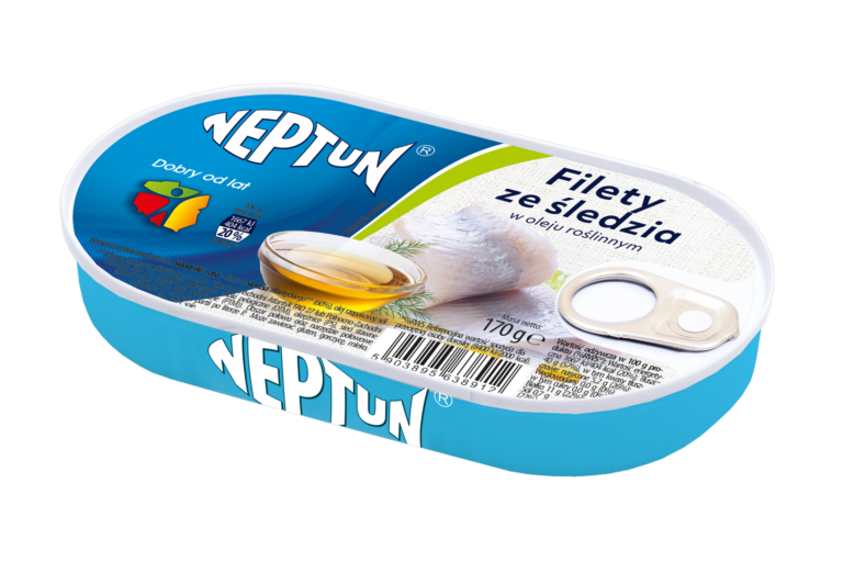 NEPTUN 170G FILETY ZE SLEDZIA W OLEJU