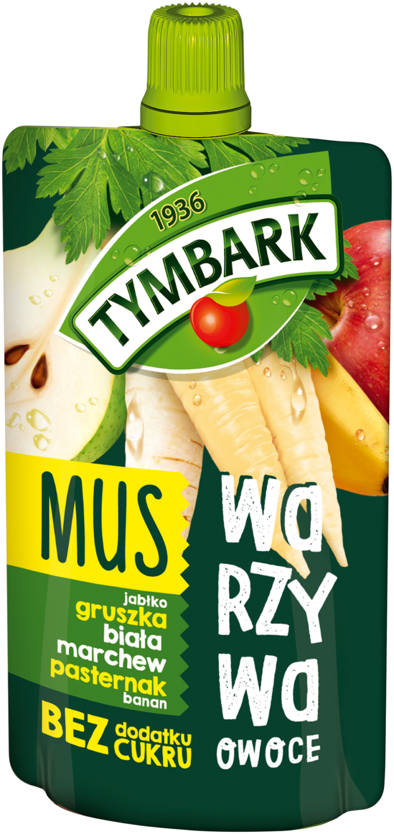 MUS TYMBARK GRUSZKA-PASTERNAK SASZETKA 100G MASPEX