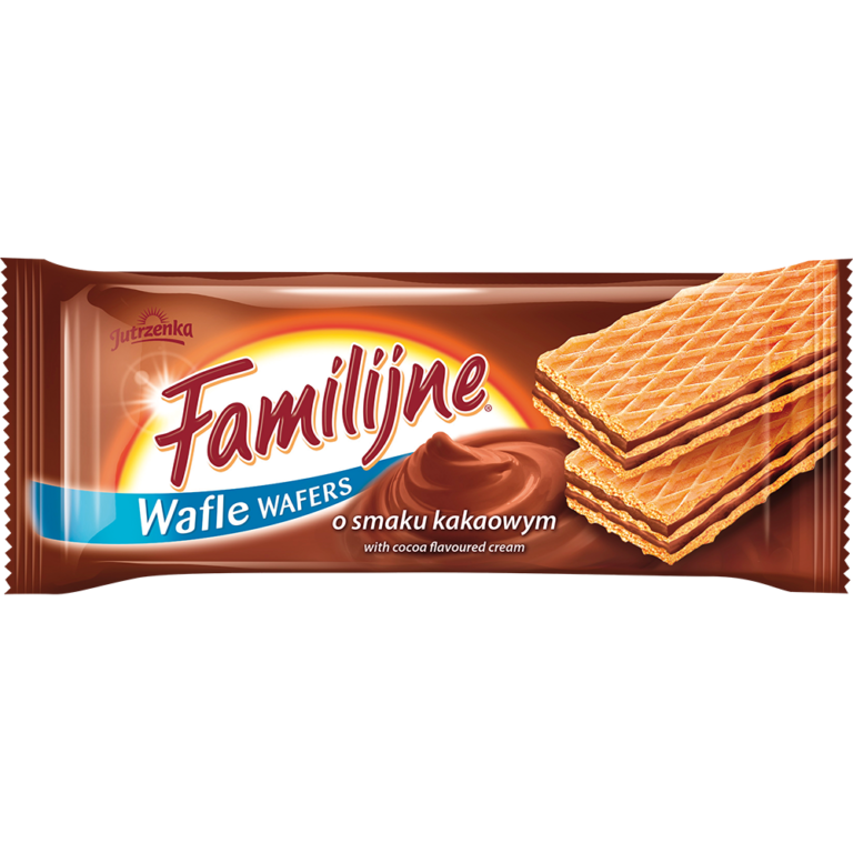 WAFLE FAMILIJNE KAKAOWE 180G JUTRZENKA