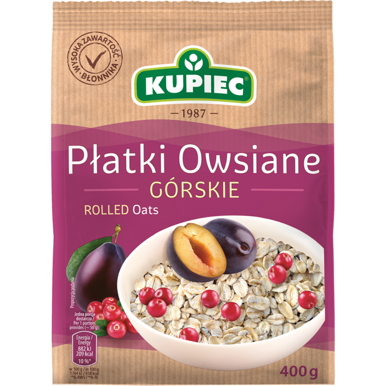 PLATKI OWSIANE GORSKIE 400G KUPIEC