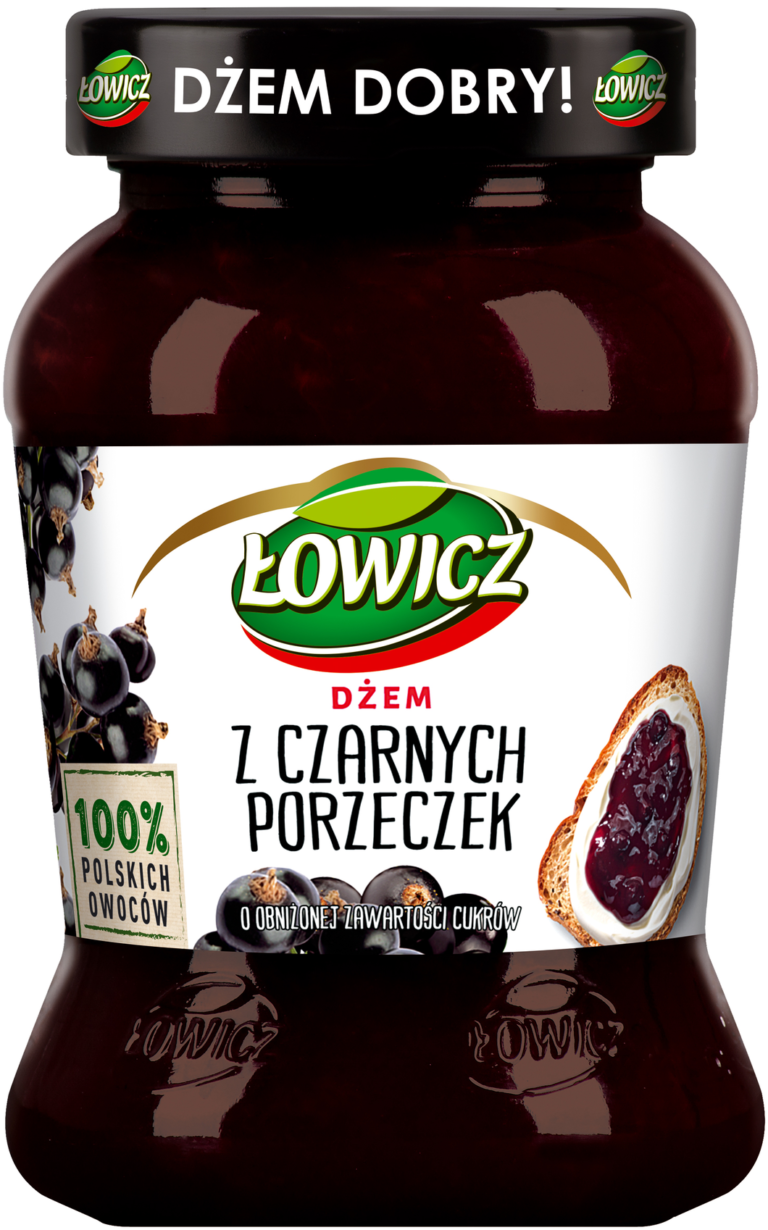 DZEM LOWICZ CZARNA PORZECZKA NISKOSLODZONY450G