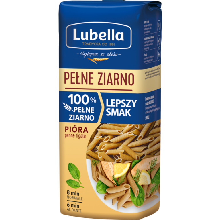 LUBELLA PELNE ZIARNO PENNE PASTA 400G
