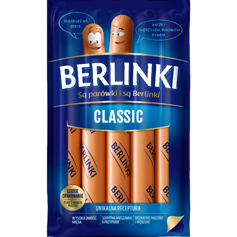 SAUSAGES BERLINKI CLASSIC 250G (5PCS)