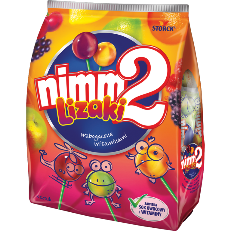 STORCK NIMM2 LOLLIPOPS WITH FRUIT JUICE AND VITAMINS 80G