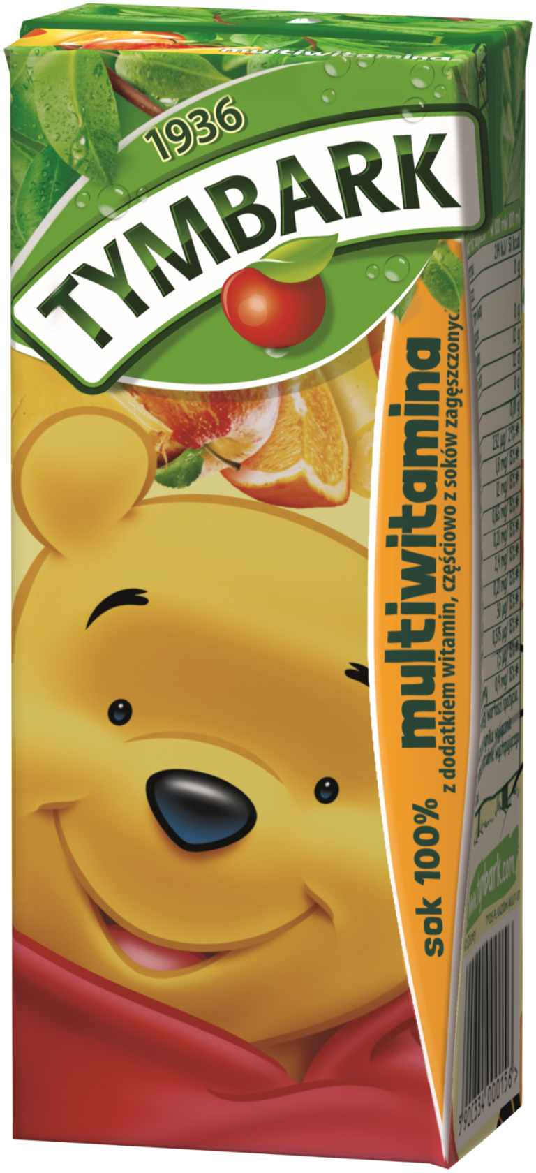 NAPOJ TYMBARK MULTIWITAMINA KUBUS PUCHATEK 200ML